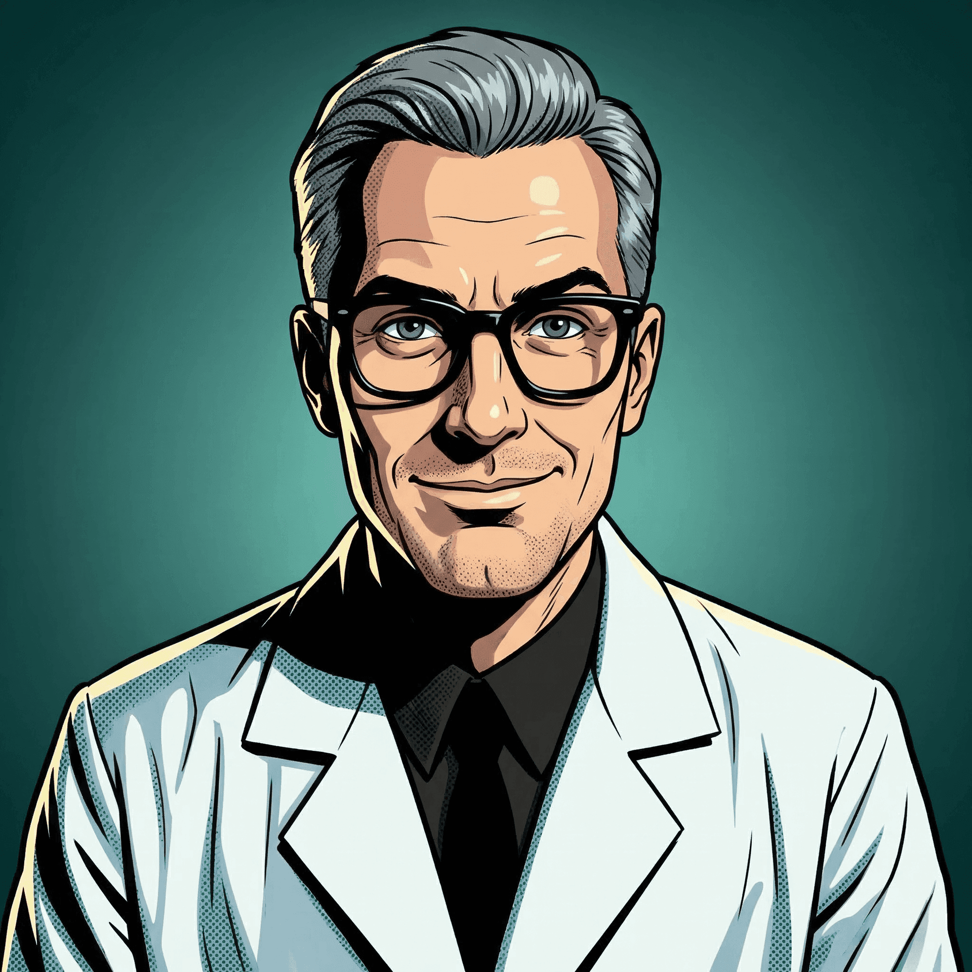 Dr. Von Freezen — frazzled scientist in lab coat